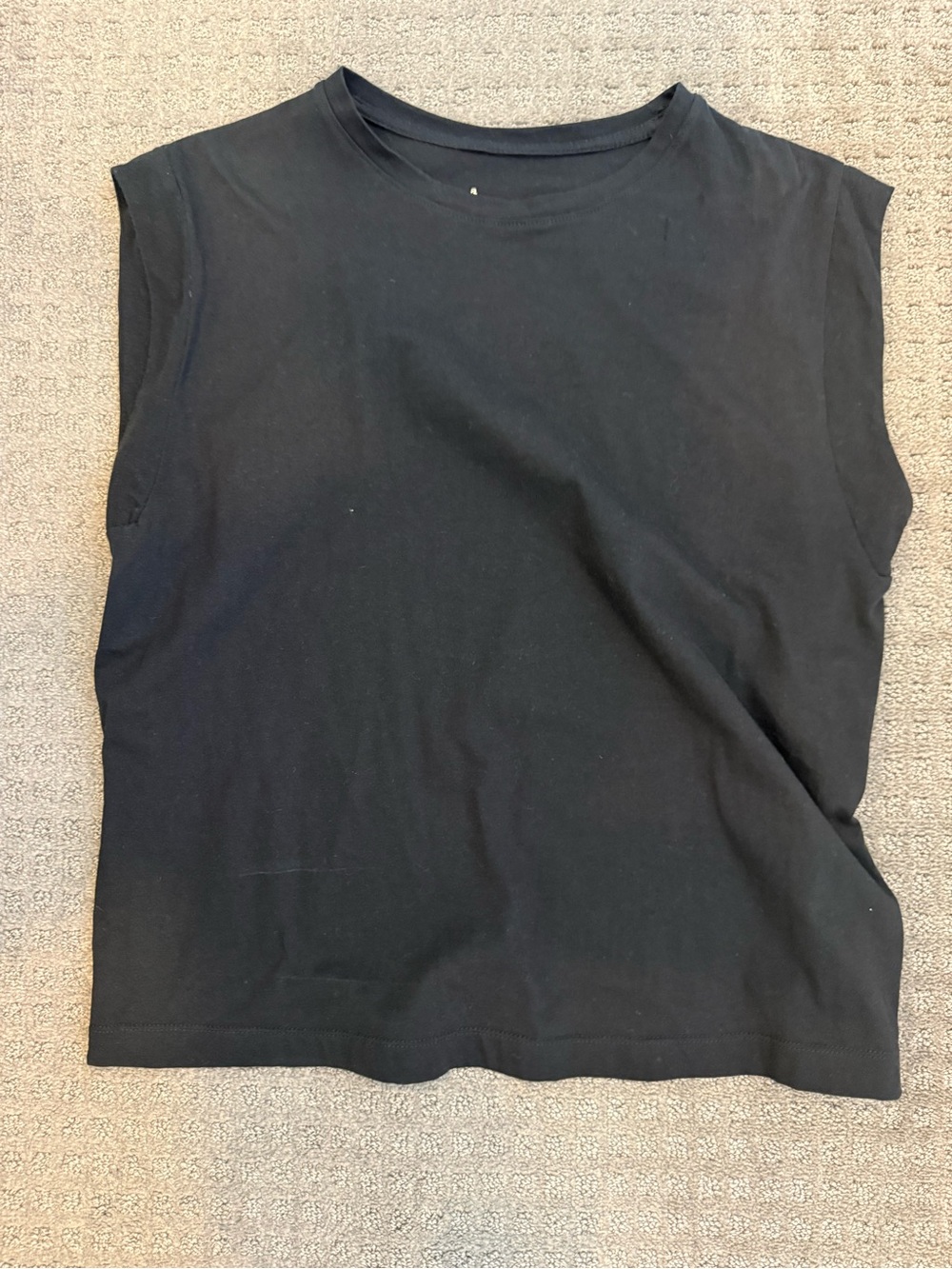 a new day Black Muscle Tee Sleeveless Top